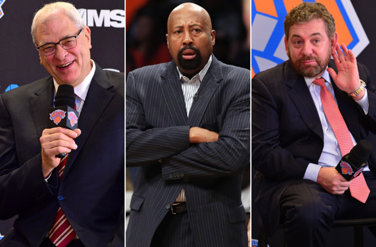 Phil Jackson now has full control of the Knicks with Mike Woodson out and James Dolan stepping aside.