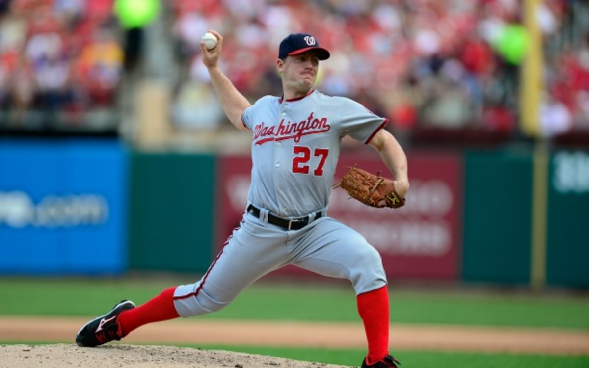 Nationals pitcher Jordan Zimmerman has a career-record of 43-35. (Jeff Curry/Getty Images)