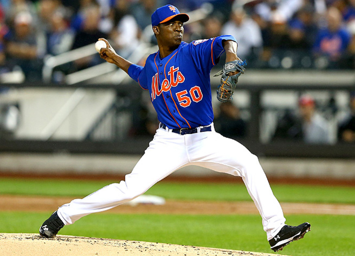 Rafael Montero and Jacob deGrom, starting for the Mets May 15, are the first two Met starters to make major league debuts in back-to-back games.