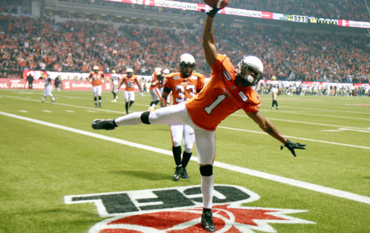Arland Bruce III has played in the CFL for 12 years, winning the Grey Cup twice. (Bruce Vinnick/Getty Images)