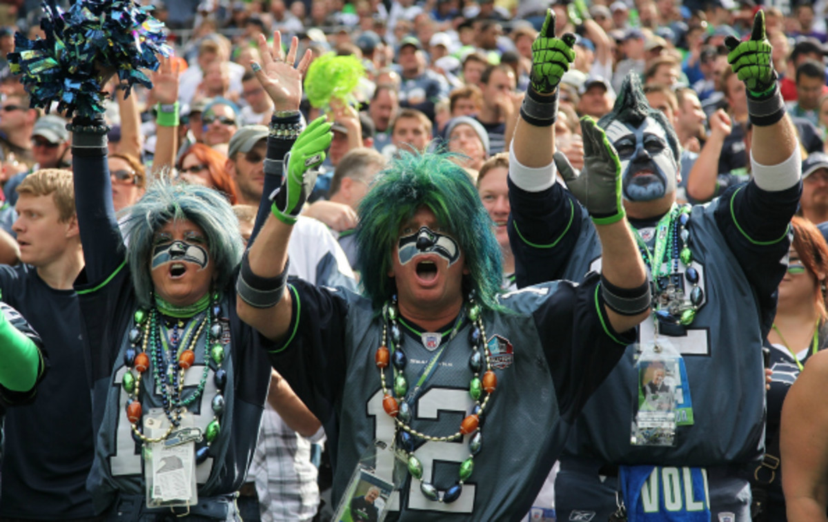 Seattle Seahawks fans hold the record for loudest crowd in the NFL. (Otto Greule Jr/Getty Images)