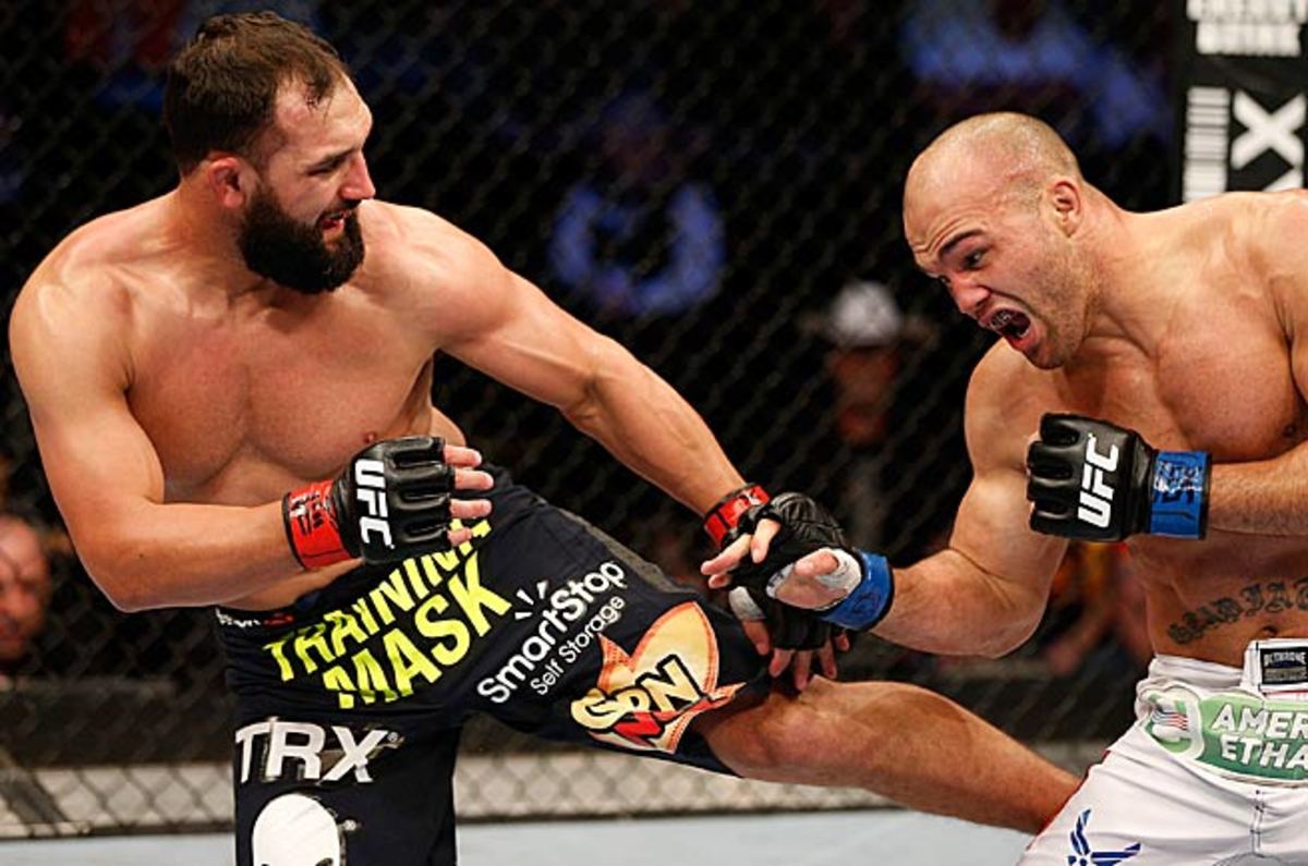 Johny Hendricks (left) defeated Robbie Lawler at UFC 171 to reward his backers at Team Takedown.