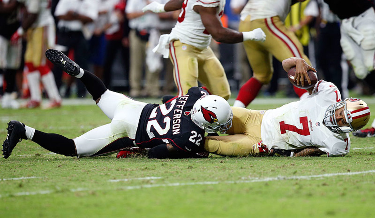 The Cardinals defense has been one of the league's best through three weeks, in part because of unheralded players like safety Tony Jefferson playing well. (Ross D. Franklin/AP)