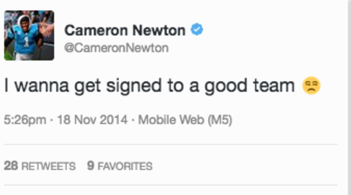 cam newton twitter