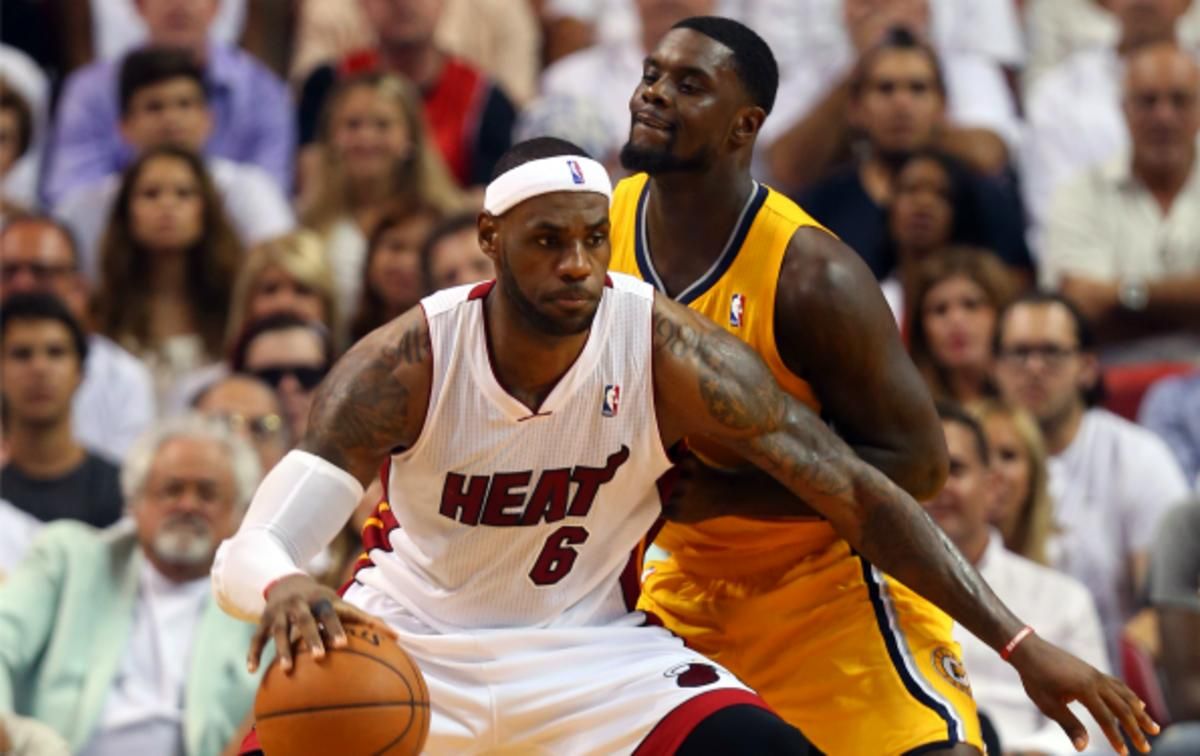 LeBron James has averaged 24.3 points against Lance Stephenson and the Indiana Pacers in the Eastern Conference finals. (Mike Ehrmann/Getty Images)
