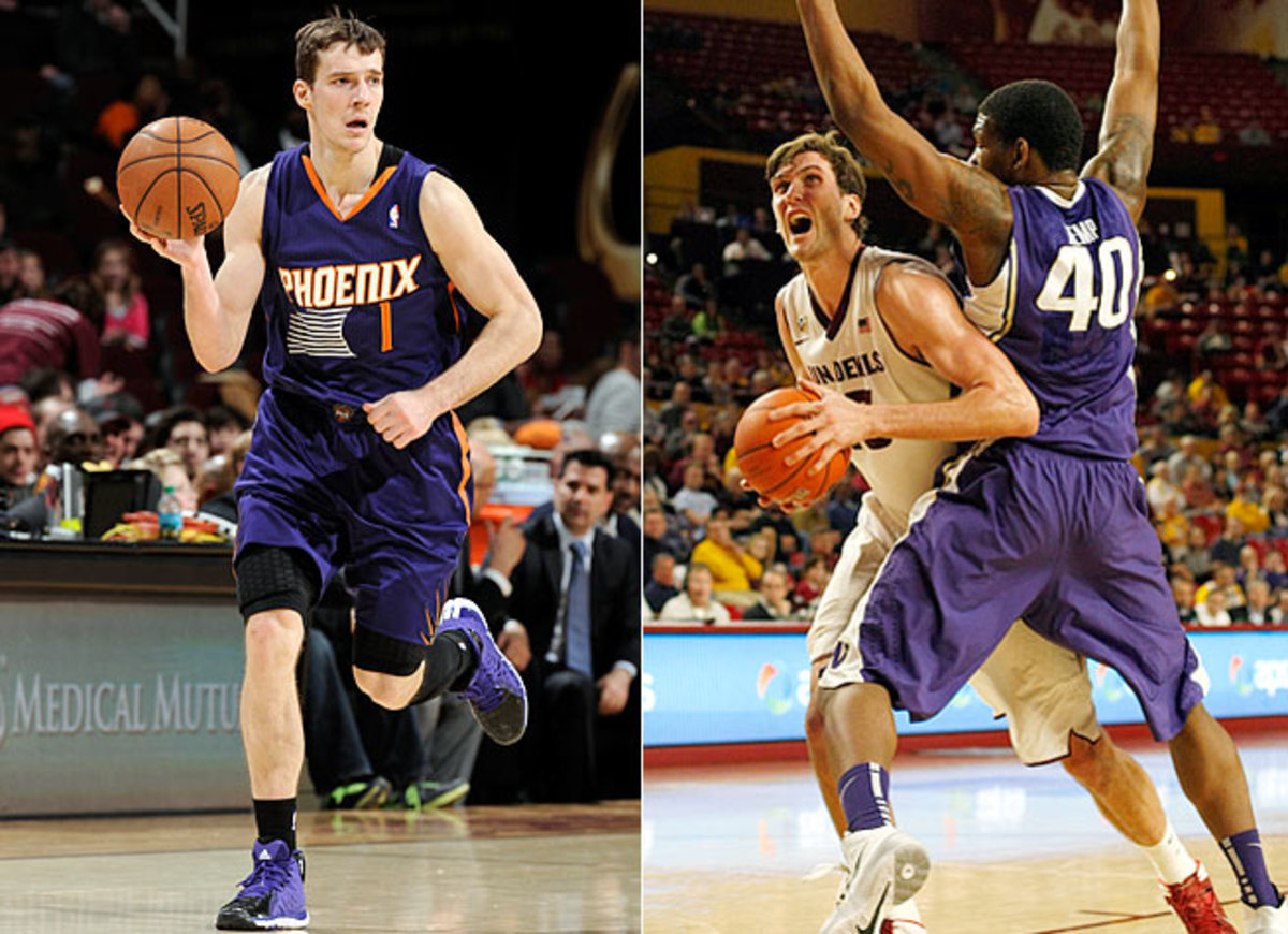 Phoenix's Goran Dragic (left) and Arizona State's Jordan Bachynski have been surprise success stories.