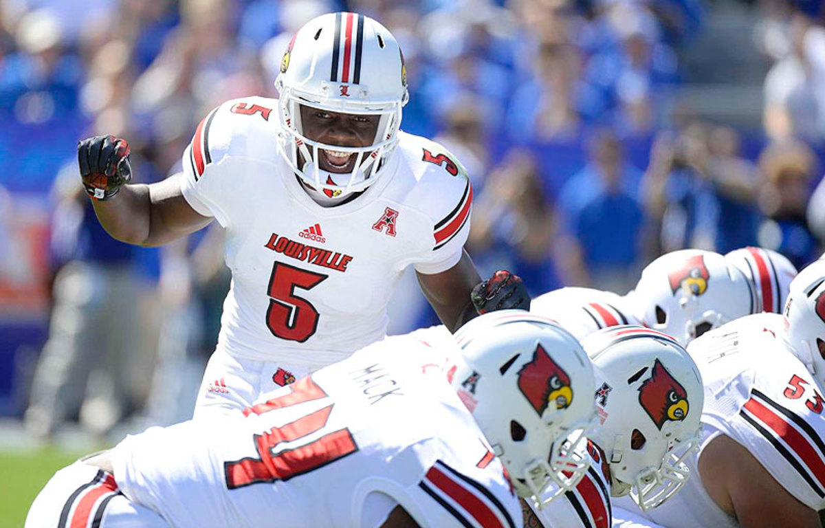 Bridgewater has had autonomy at the line of scrimmage since he was a sophomore and is asked to make more reads under center than any QB prospect in recent memory. (David E. Klutho/SI)