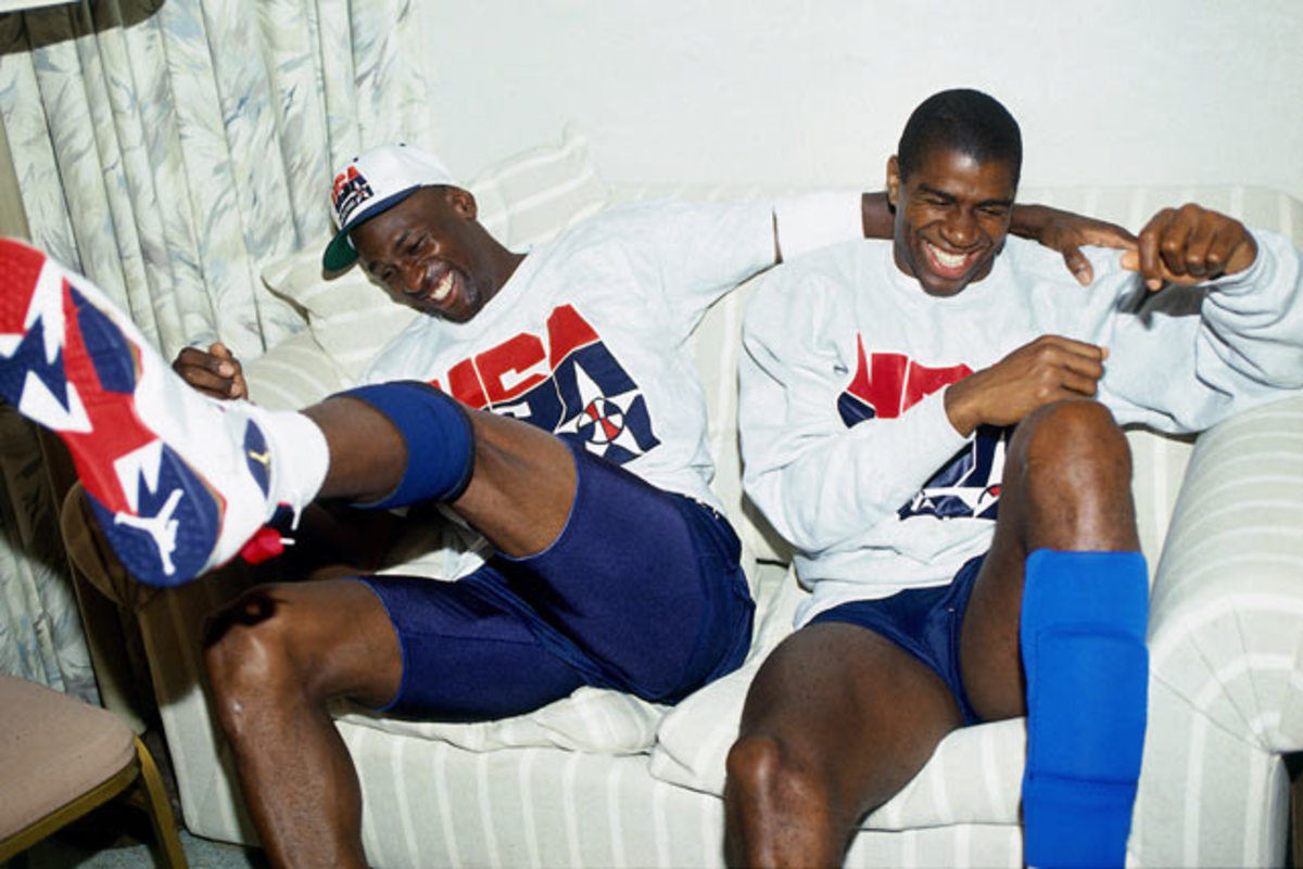 Michael Jordan and Magic Johnson