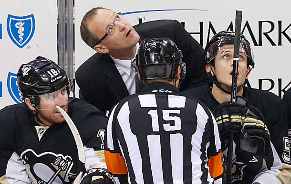 Coach Dan Bylsma of the Pittsburgh Penguins