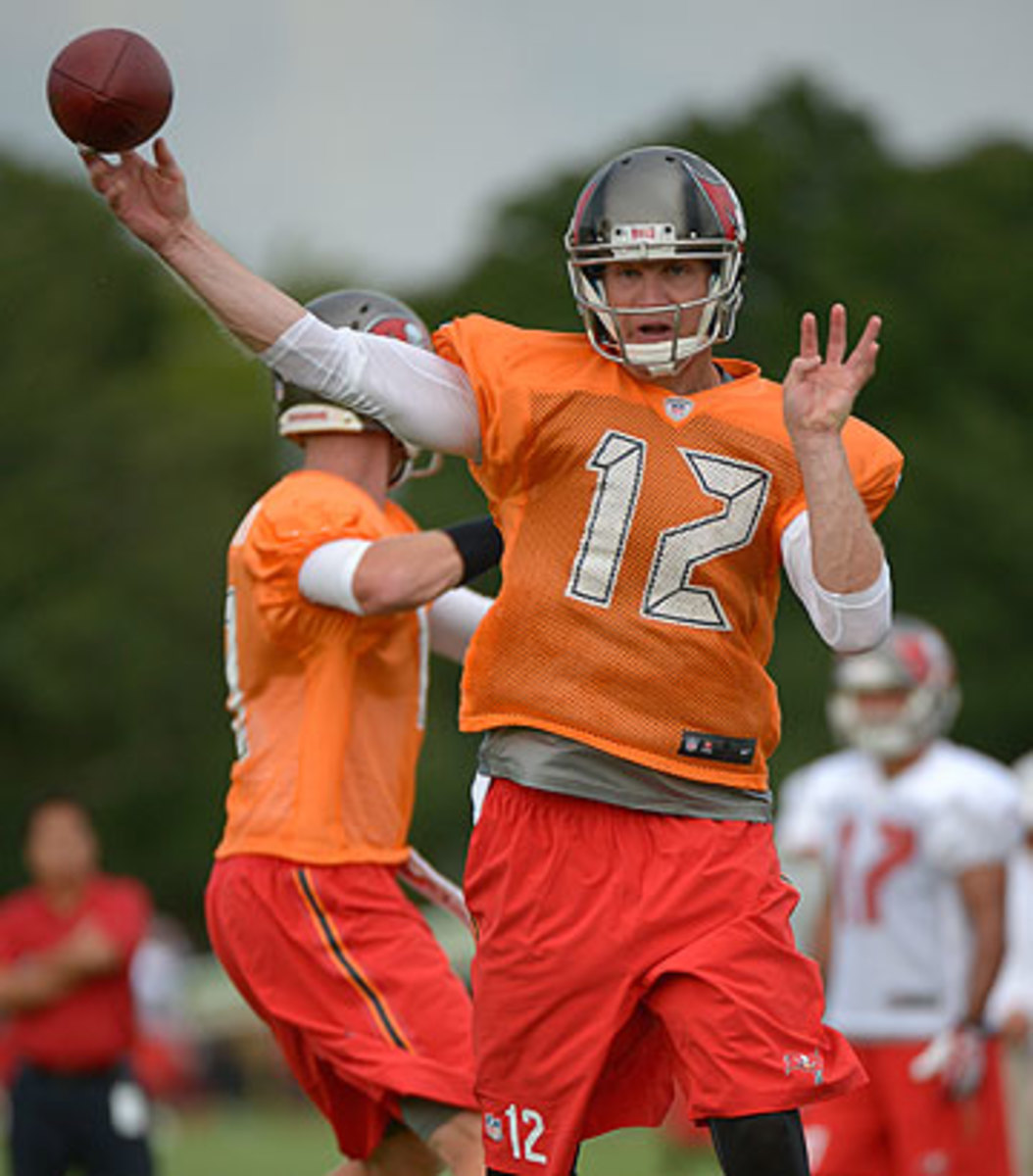 If Josh McCown holds his own at quarterback, the Bucs could contend in the NFC South. (Phelan M. Ebenhack/AP)