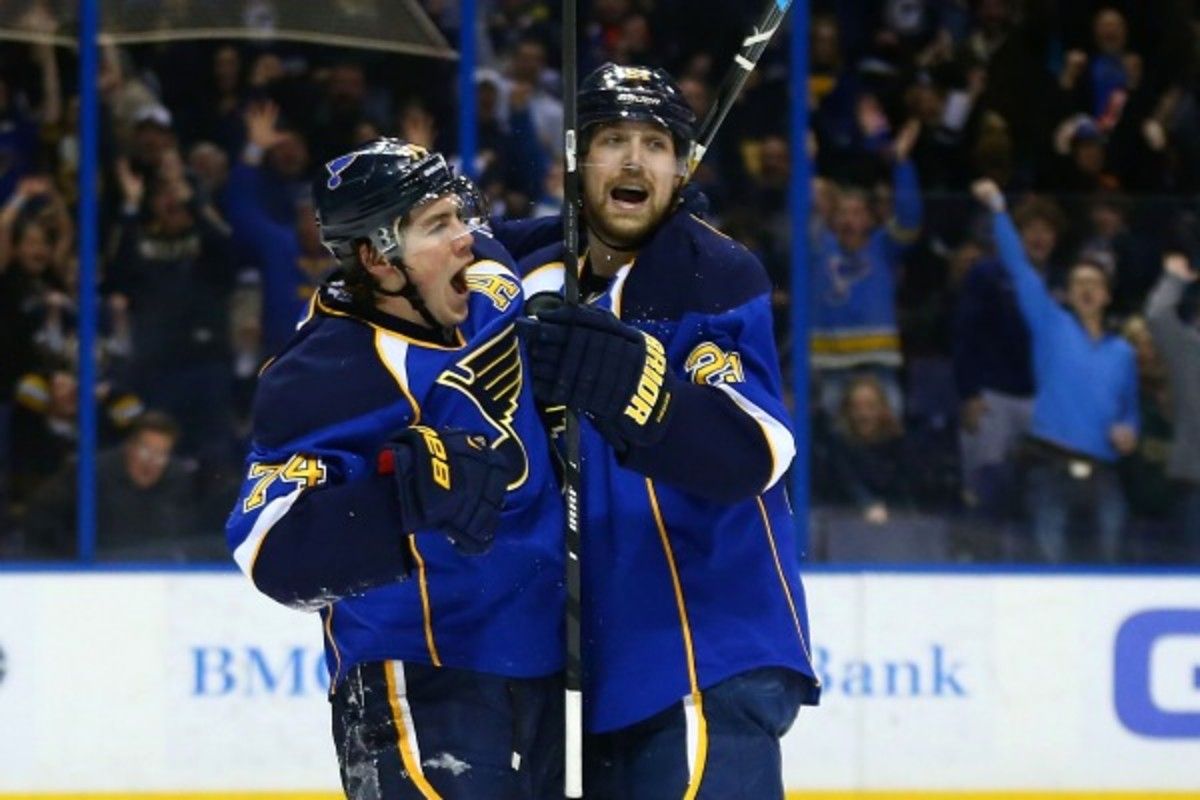 T.J. Oshie (left) (Dilip Vishwanat/Getty Images)
