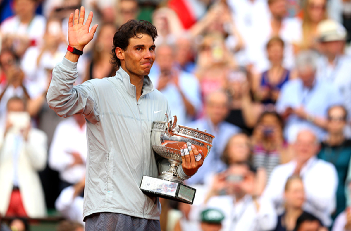 Rafael Nadal now has 14 Grand Slam titles -- tied for second with Pete Sampras on the all-time list. (Clive Brunskill/Getty Images)