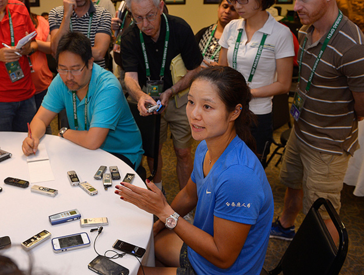 Li Na was her usual quotable self when she spoke with reporters ahead of BNP Paribas Open. (Mark J. Terrill/AP)