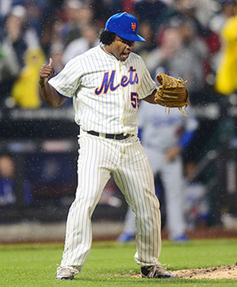Jenrry Mejia pitched a scoreless ninth in the Mets' 5-3 win over the Dodgers on Thursday.