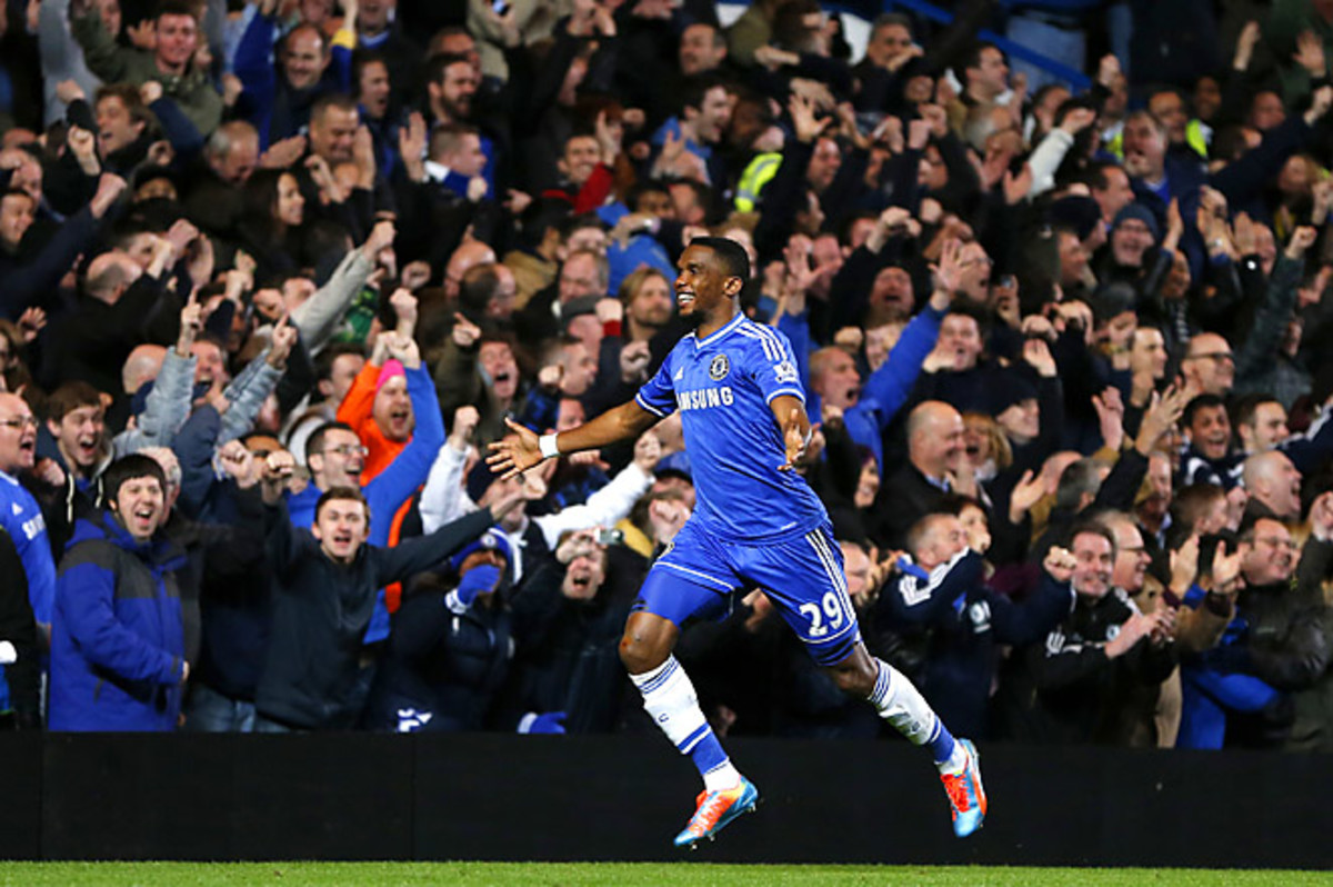 Samuel Eto'o is doubtful for Chelsea's Champions League quarterfinal first leg against PSG.