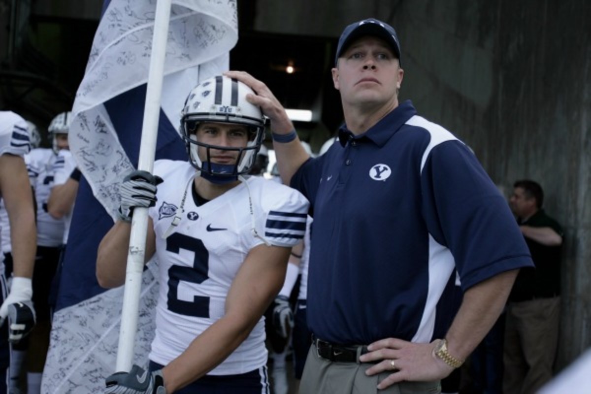 BYU confirmed the school is looking into allegations of improper benefits to football players. (Doug Pensinger/Getty Images)
