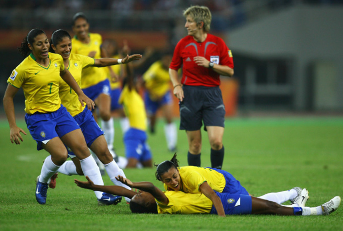 Brazil's women's national team has enjoyed success, but the development of the women's game in the country is still very much an issue.