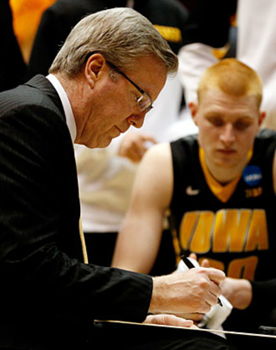 Though his mind was often back in Iowa, Fran McCaffery still coached the Hawkeyes during their NCAA tournament loss to Tennessee.