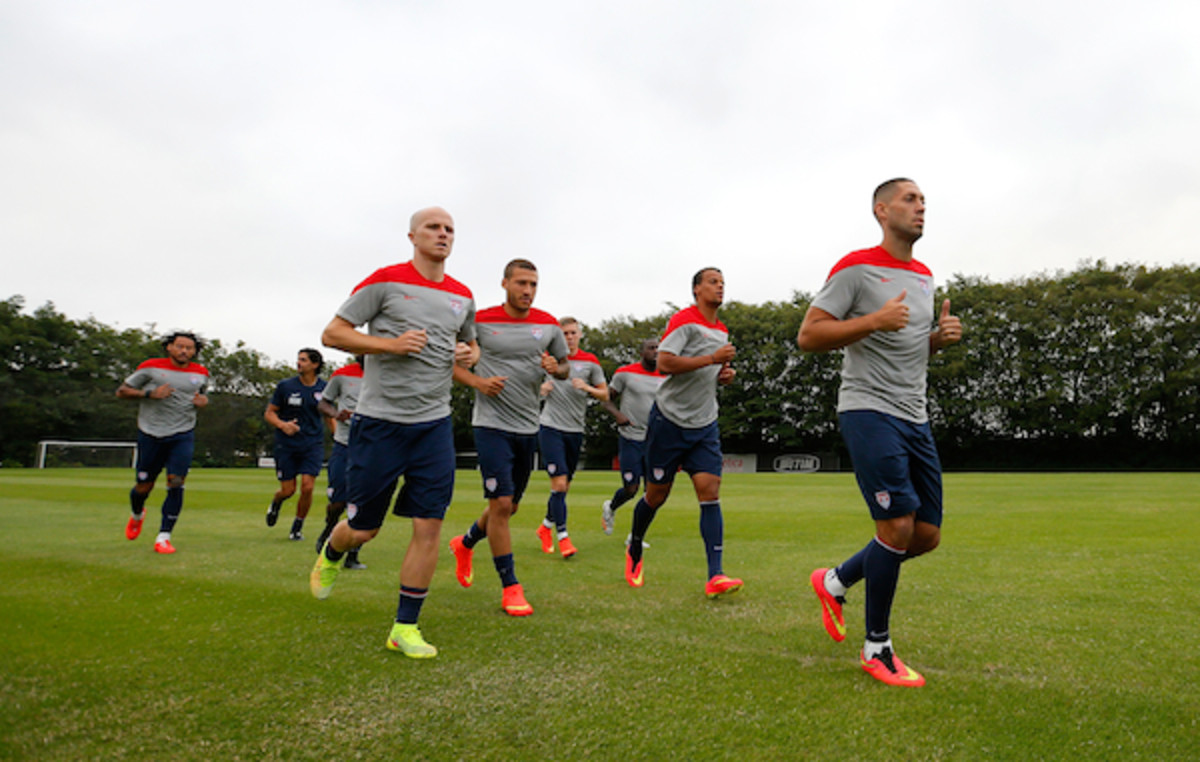 Team USA during a training session at Sao Paulo FC. (Getty Images)