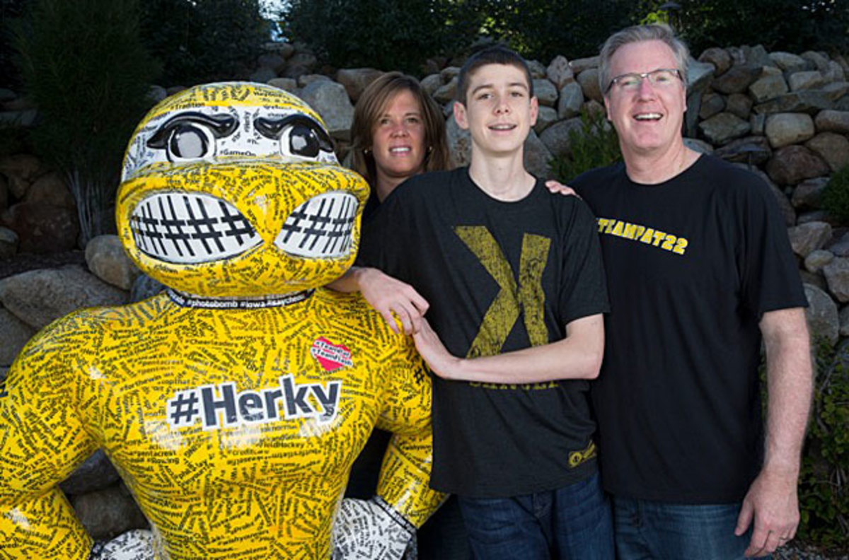 Patrick's mother, Margaret (left), and father were right by his side when he needed them.