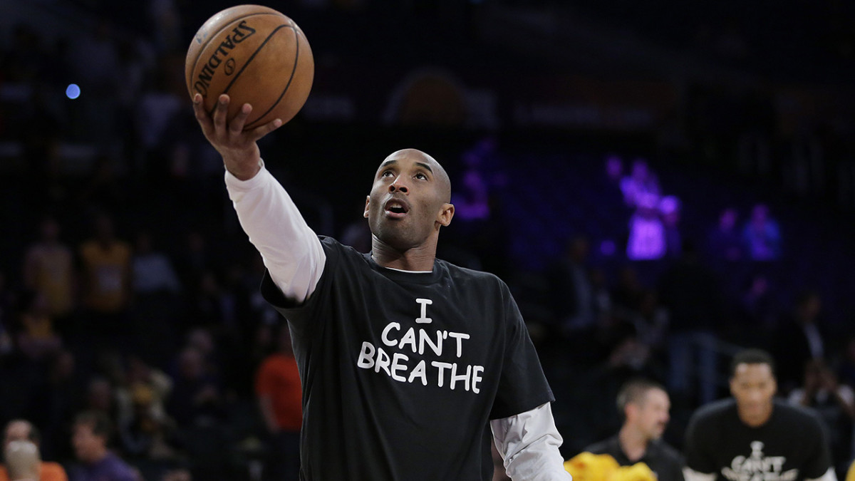 Kobe Bryant, Los Angeles Lakers, wear 'I Can't Breathe' shirts
