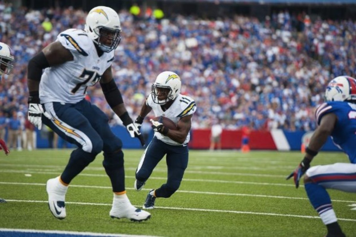 San Diego Chargers' King Dunlap is bigger than Eddie Royal