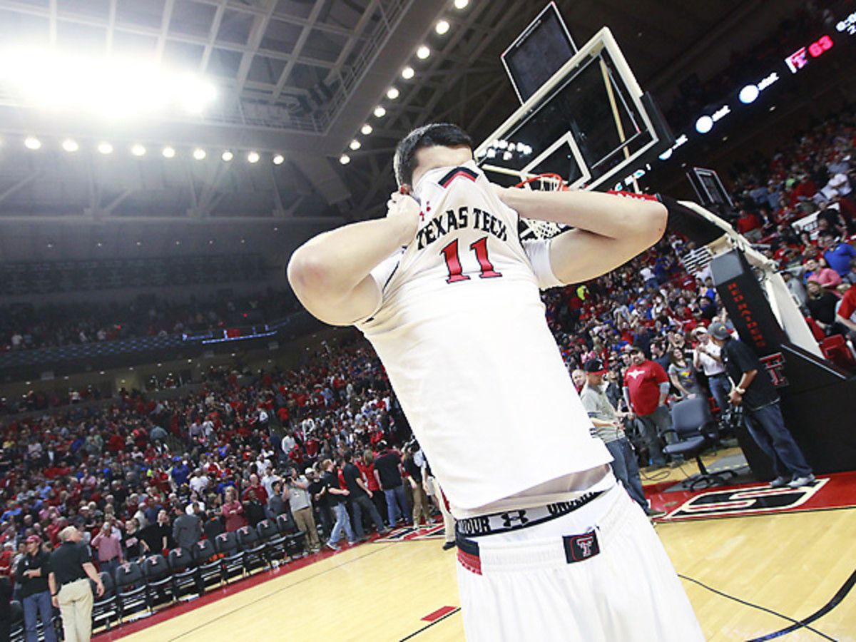 Texas Tech's Dejan Kravic can't believe the Red Raiders didn't clinch an upset over Kansas. (Stephen Spillman/AP)