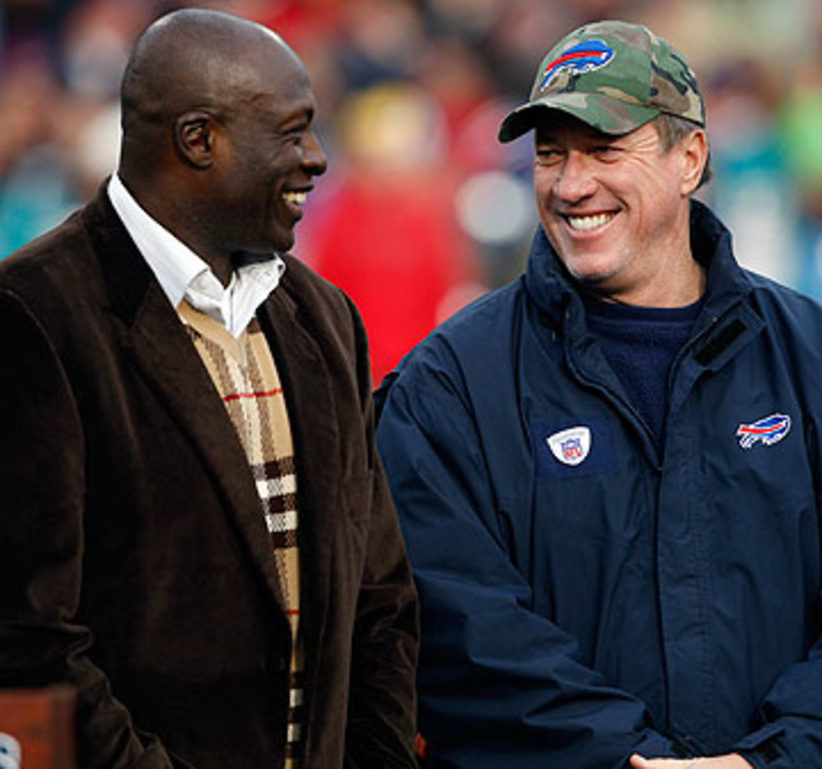 Bruce Smith and Jim Kelly in 2009 (Mike Groll/Getty Images)