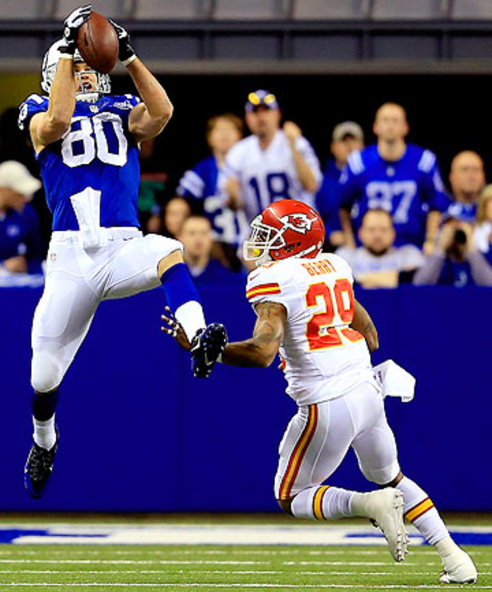 The Chiefs did not play to safety Eric Berry's strengths against Coby Fleener and the Colts. (Rob Carr/Getty Images)