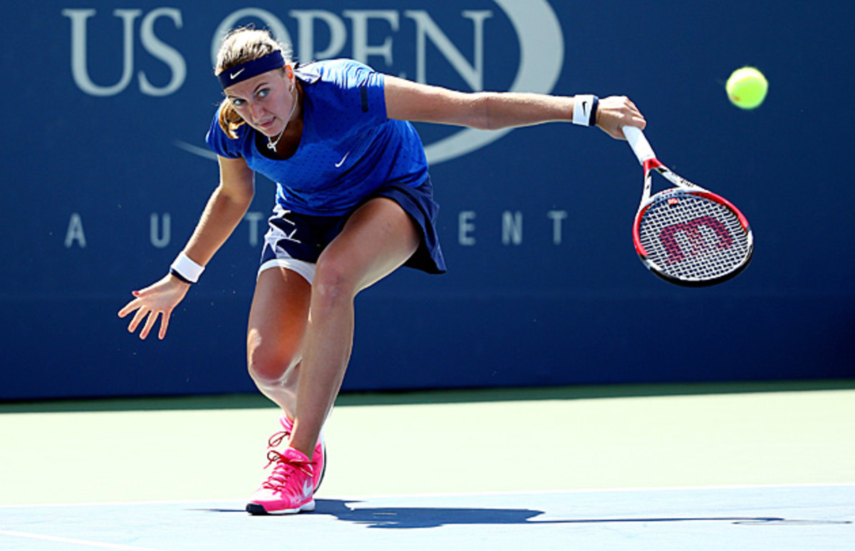 Wimbledon champion Petra Kvitova has failed to make it past the fourth round of the U.S. Open in seven appearances.