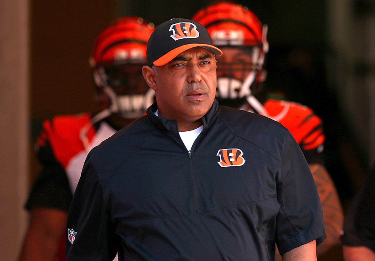Marvin Lewis and the Bengals almost caught a very bad break in Tampa. (Mike Ehrmann/Getty Images)