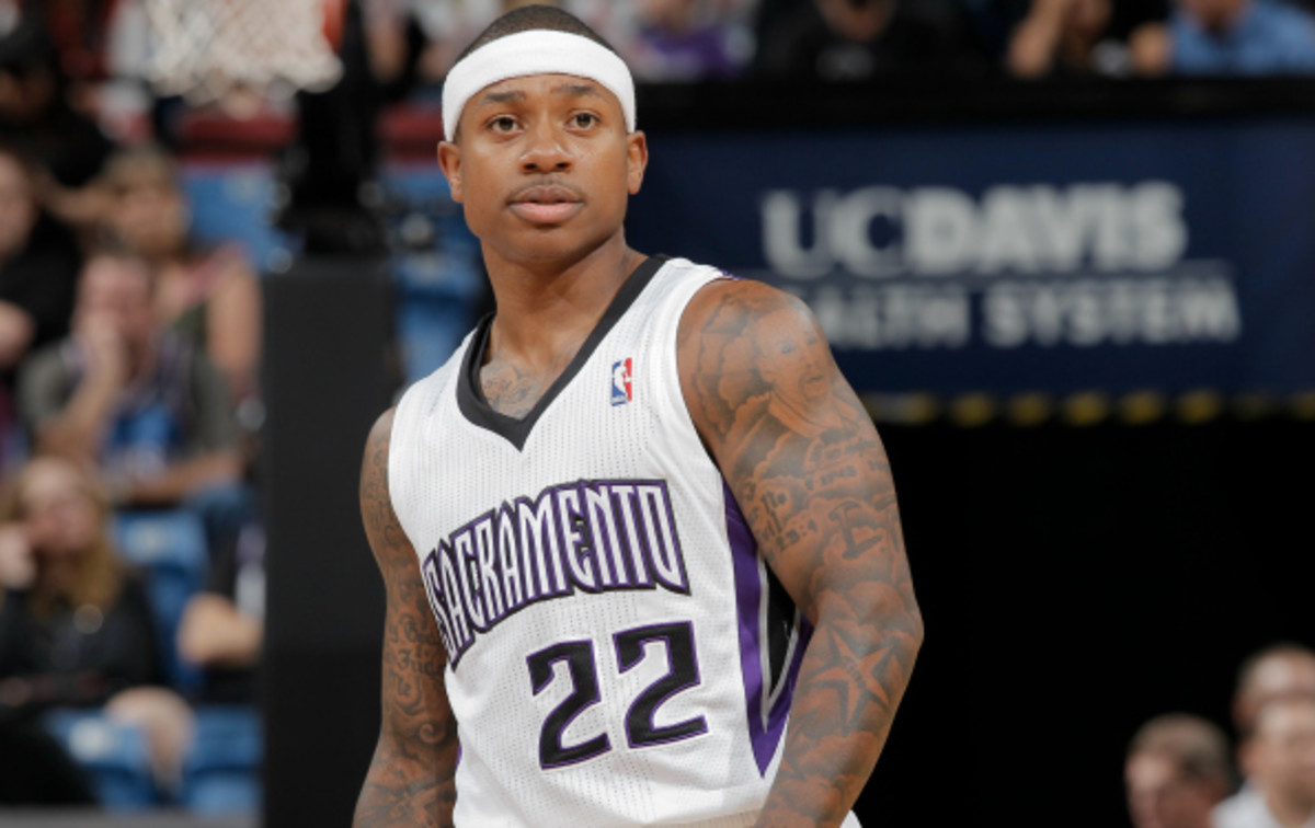 Isaiah Thomas is averaging 34.2 minutes per game for the Kings. (Rocky Widner/National Basketball/Getty Images)