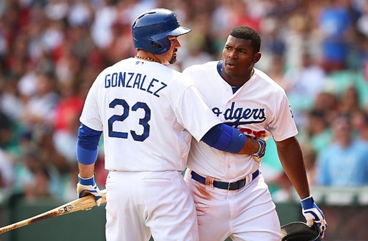 Yasiel Puig and Adrian Gonzalez