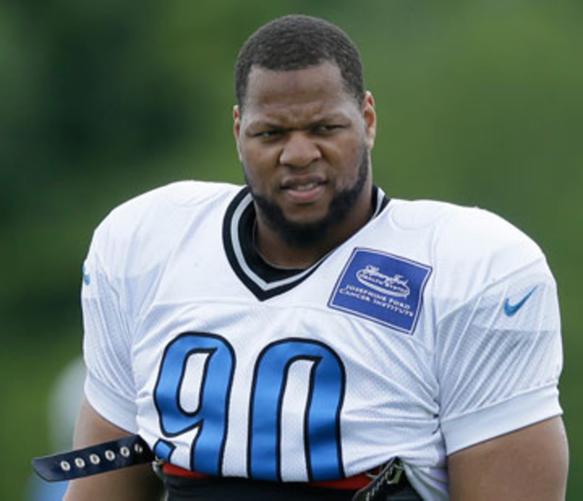 Suh remains the rock up front for the Lions. (Carlos Osorio/AP)