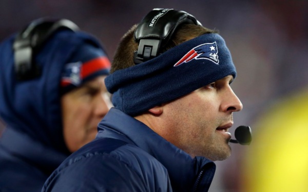 Josh McDaniels is one of four assistants coaches set to interview with the Cleveland Browns. (AP Photo/Elise Amendola) 