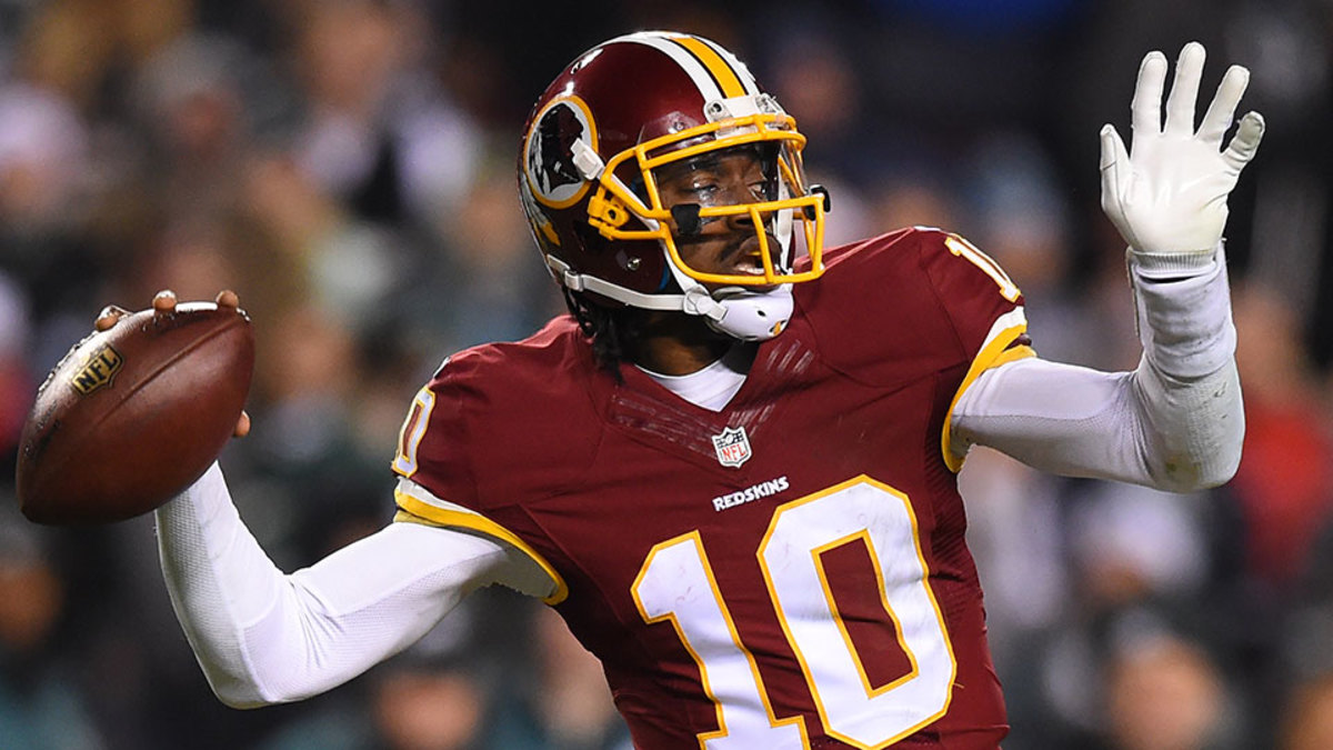 RG3 wears wristband for first time in victory over Eagles Sports