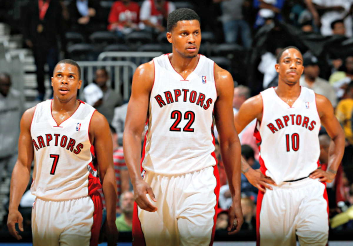 Rudy Gay didn't quite work as a member of Toronto's core. (Kevin C. Cox/Getty Images) 
