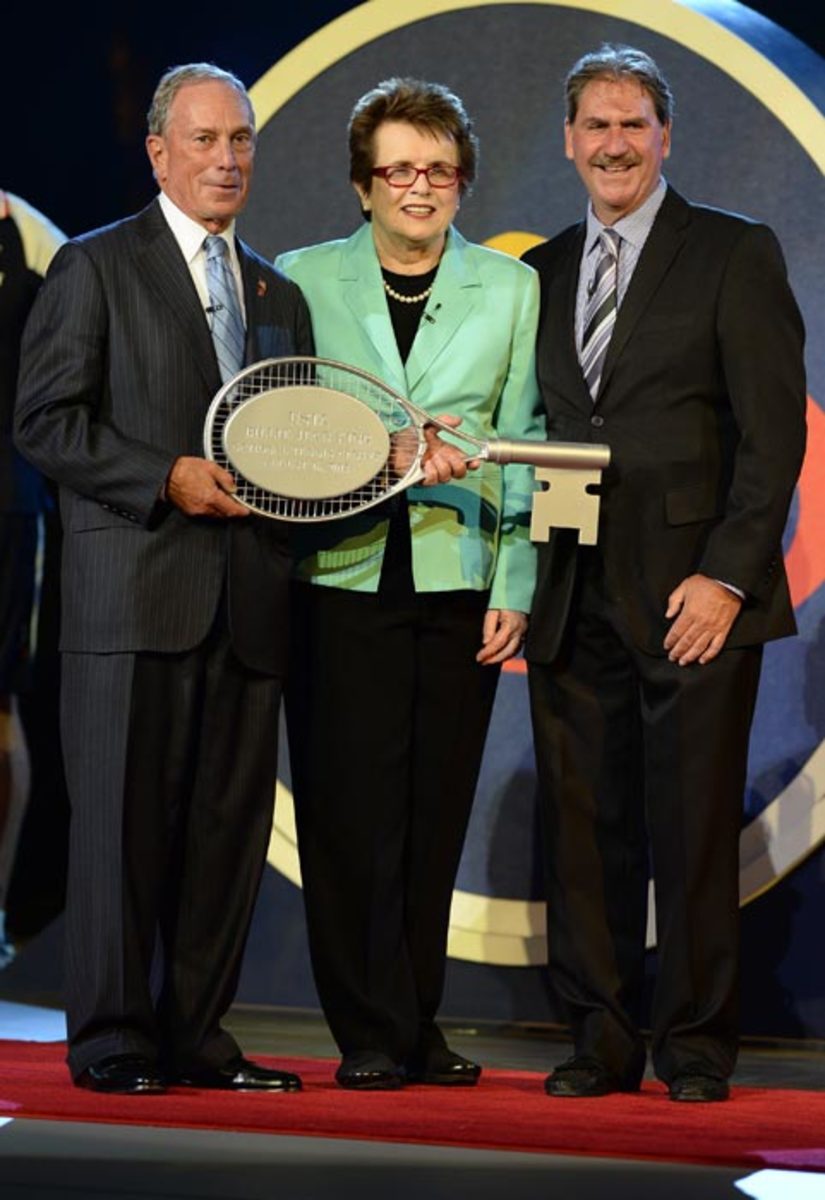 Michael Bloomberg and Billy Jean King 