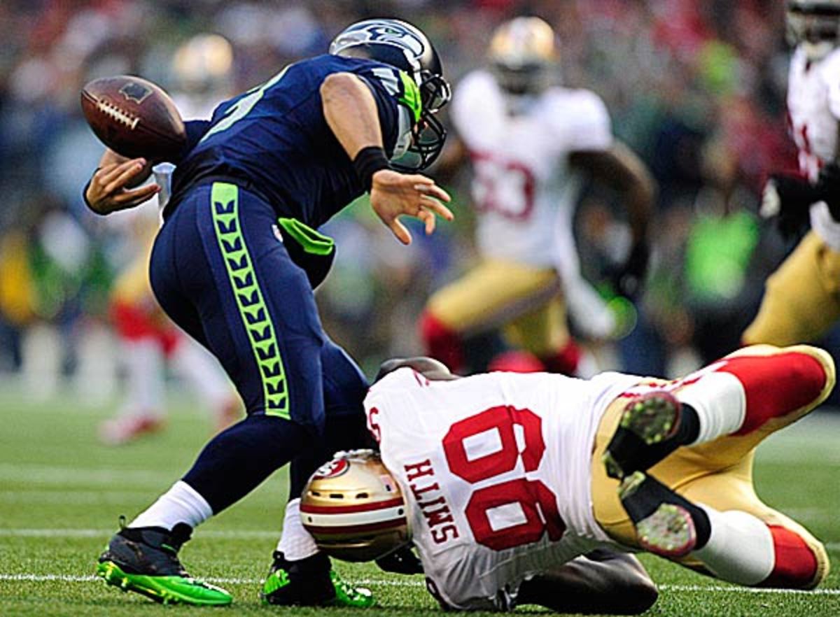 Russell Wilson fumble