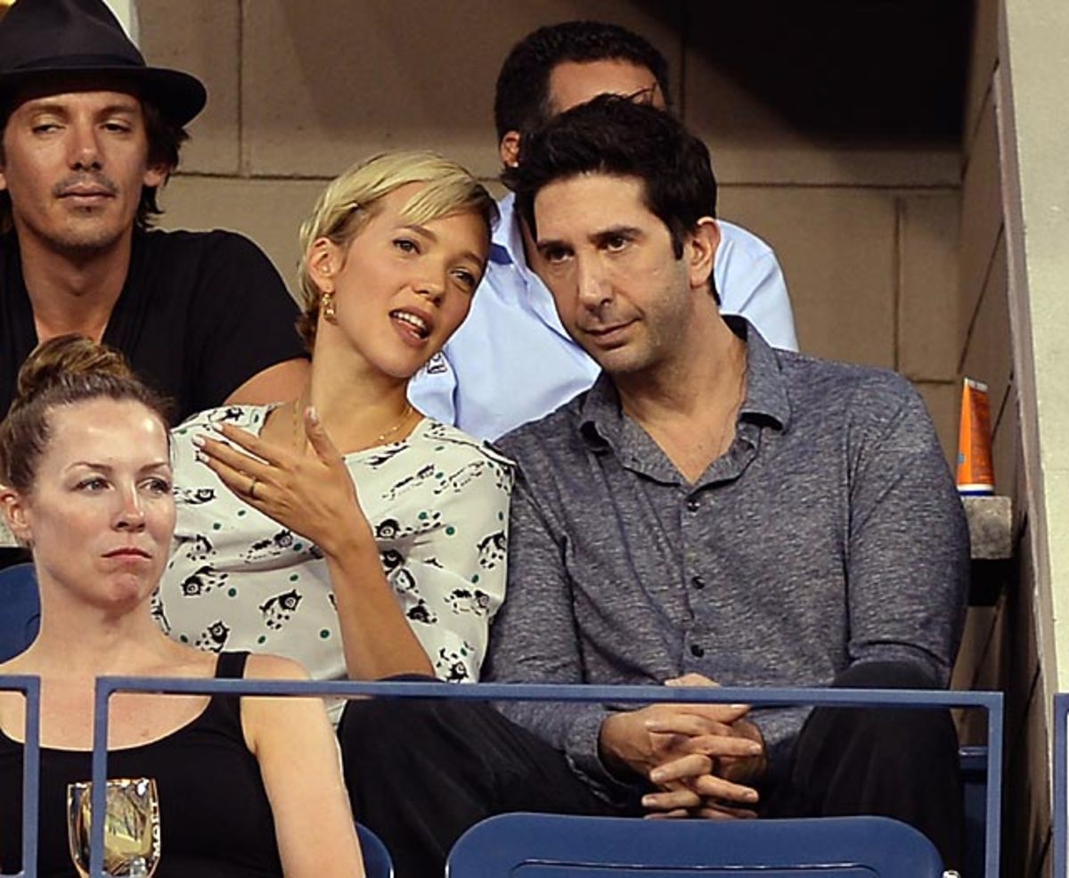 Zoe Buckman and David Schwimmer