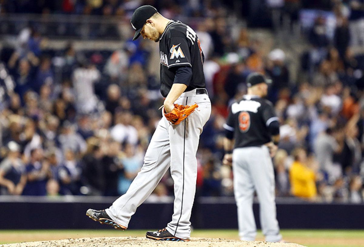 Jose Fernandez first complained of elbow soreness after last Friday's start against the Padres.