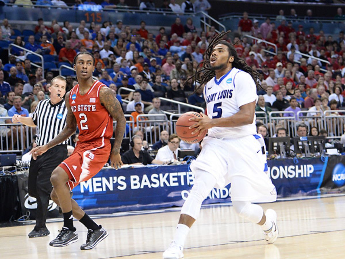 Jordair Jett anchored Saint Louis's late second-half run to top NC State. (Juan Salas/Icon SMI)