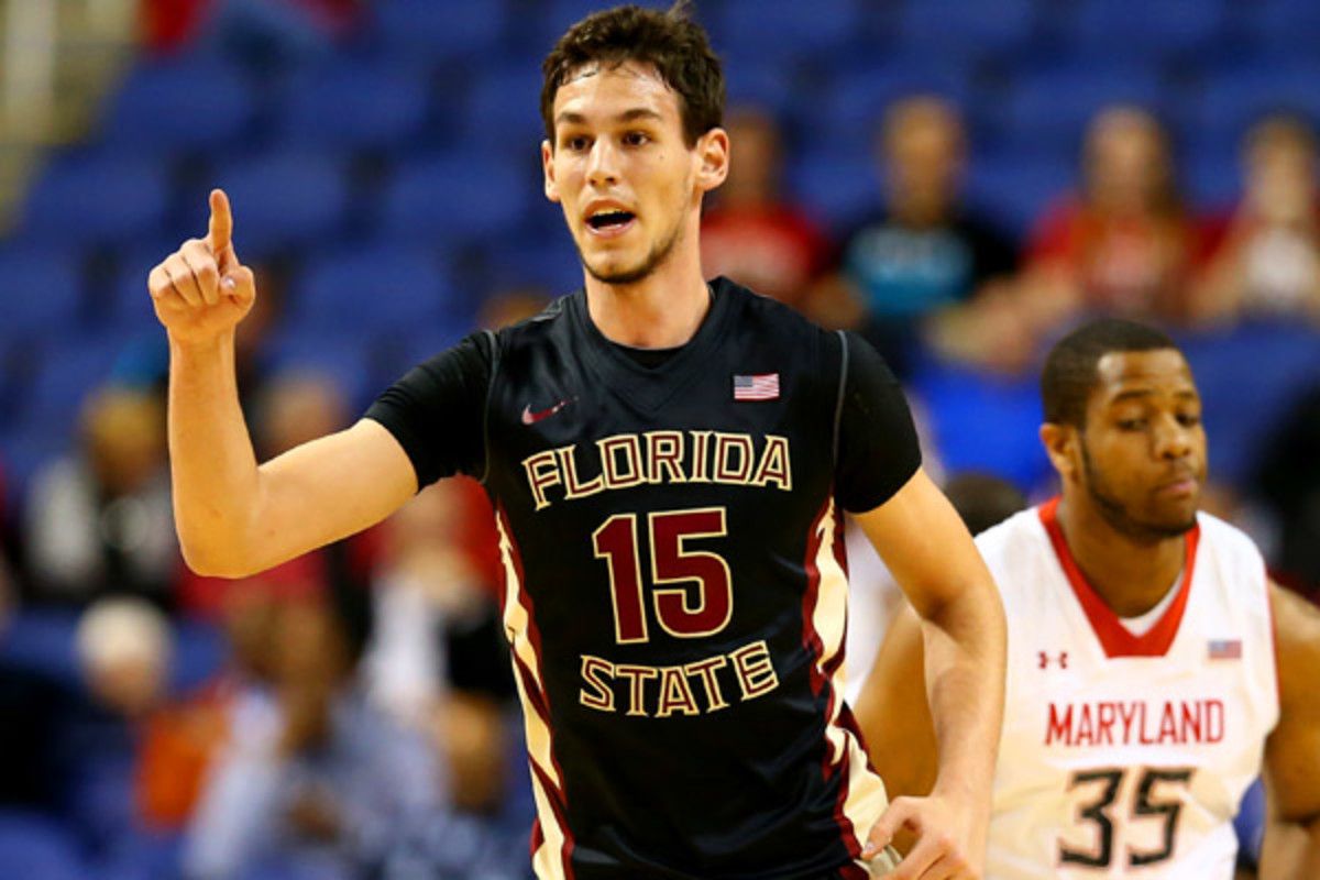 Boris Bojanovksy's last-second dunk gave FSU the win over Maryland. (Streeter Lecka/Getty Images)