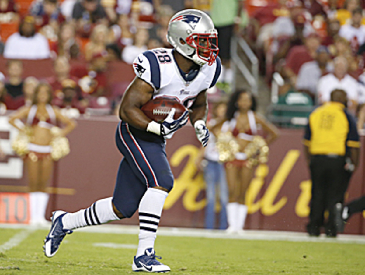 Could rookie James White be making a run at major playing time in New England? (Alex Brandon/AP)