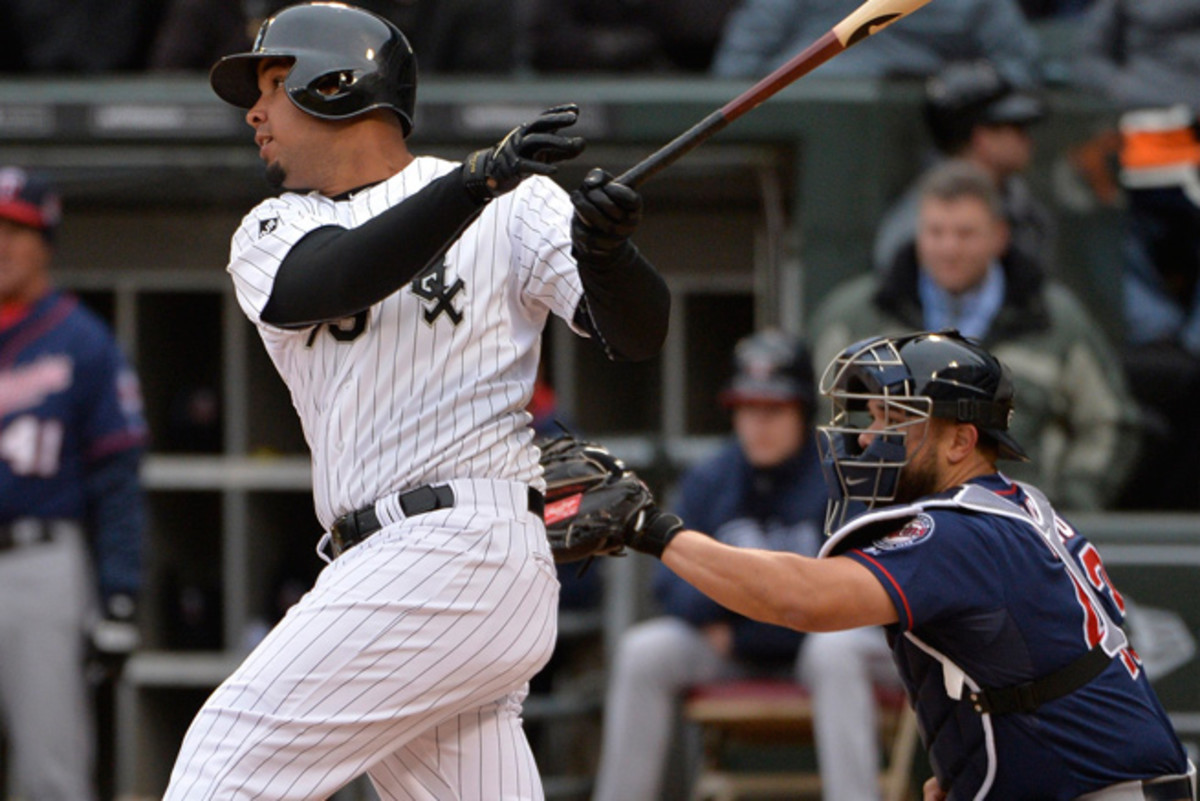 Jose Abreu has eight hits in his first 32 major league at-bats, including five for extra bases.