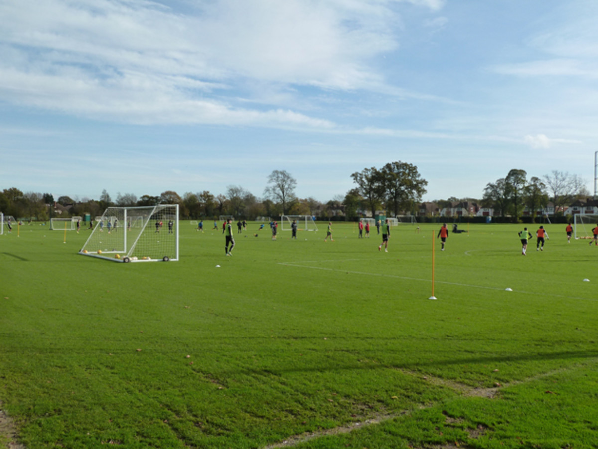 Motspur Park, where Fulham's academy trains, consists of six full-size fields.