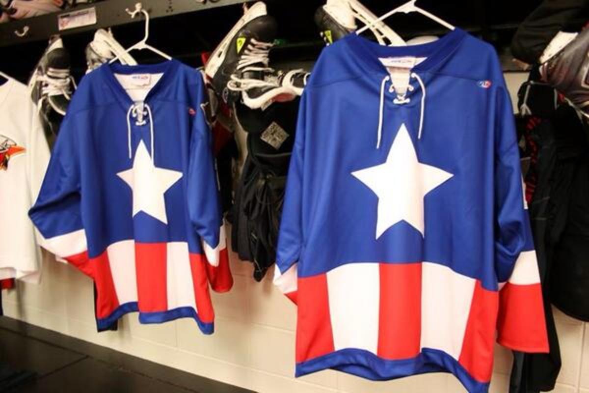 Minor League Hockey Team Debuts Captain America Jerseys - Sports Illustrated