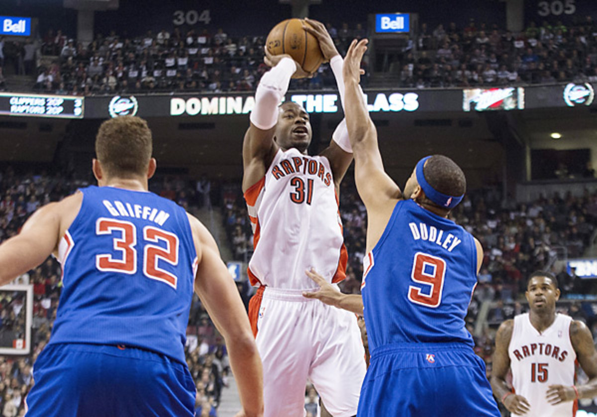 Terrence Ross tied a Raptors single-game scoring record with 51 points against the Clippers. (Chris Young/AP)