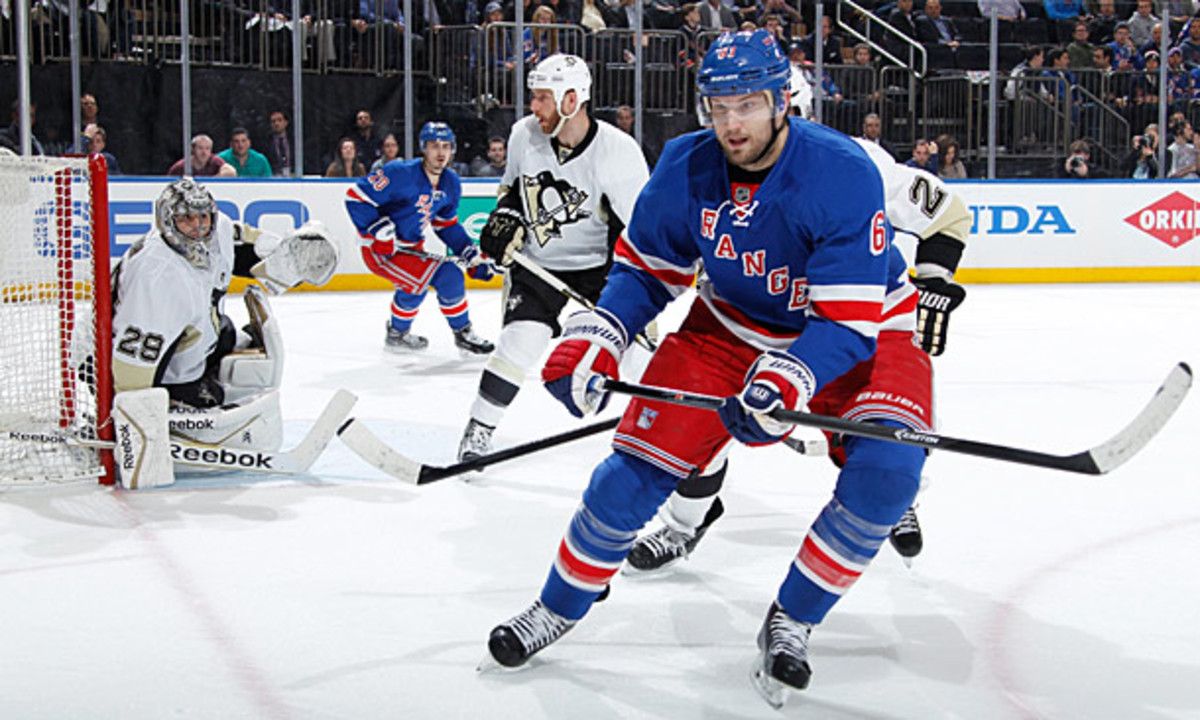 Rick Nash of the New York Rangers