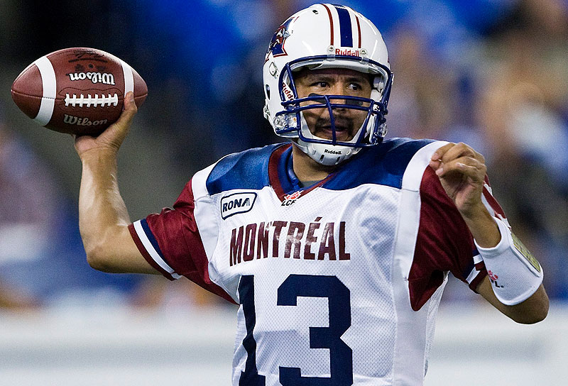 Anthony Calvillo retired in January after a 20-year career that left him as the most decorated passer in CFL history. (Nathan Denette/The Canadian Press/AP)